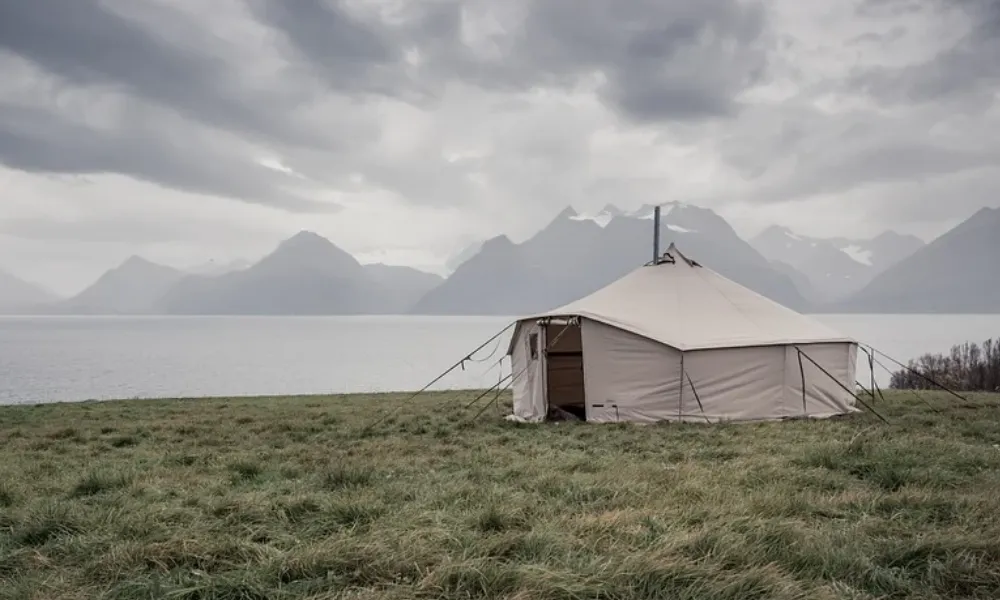 Telt på mark